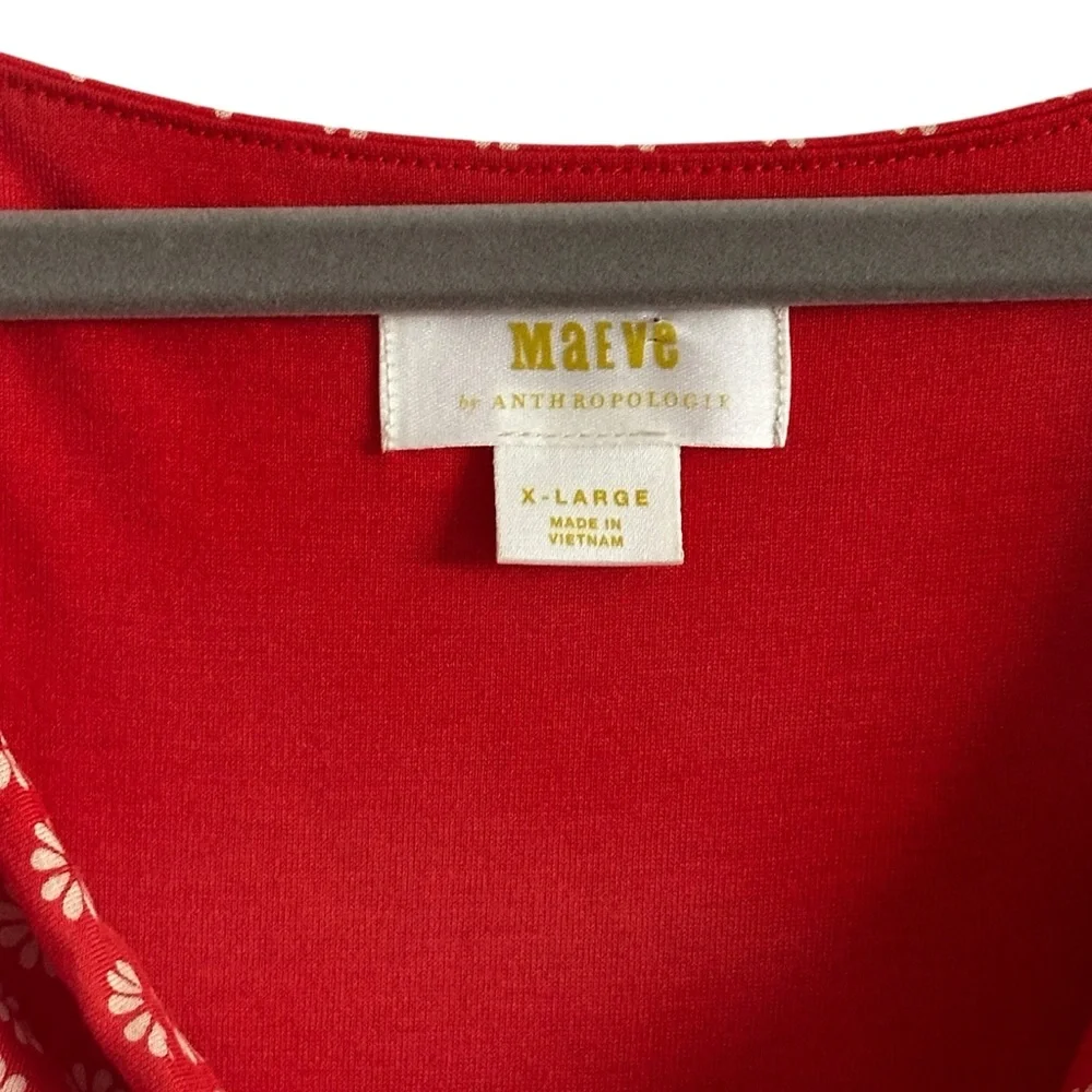 Maeve by Anthropologie Brianne Cowl Neck Daisy Print Dress, Size X-Large XL - Picture 4 of 12